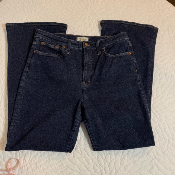 Madewell Women's Straight Leg Jeans - Dark Blue - Picture 5 of 14